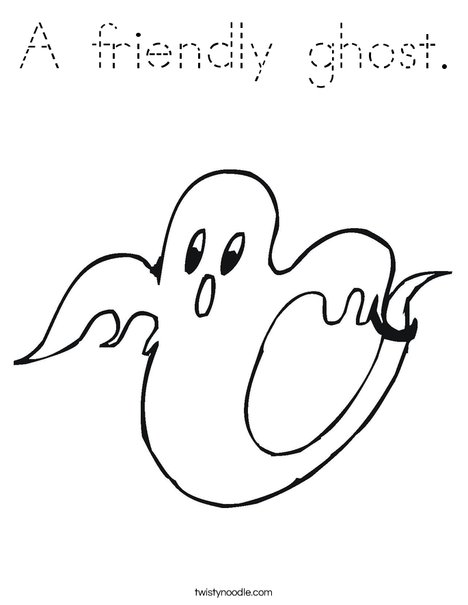 Ghost 2 Coloring Page