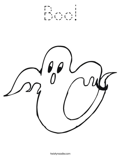 Ghost 2 Coloring Page