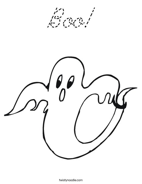 Ghost 2 Coloring Page