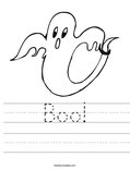 Boo! Worksheet