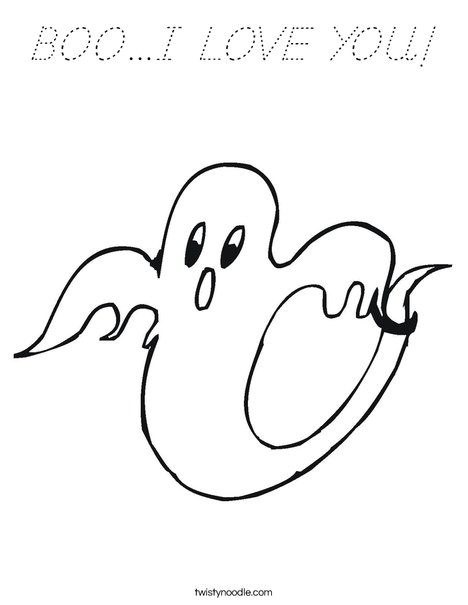 Ghost 2 Coloring Page