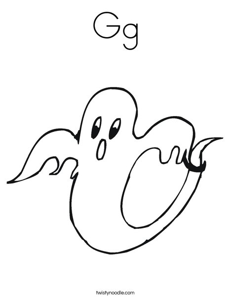 Ghost 2 Coloring Page