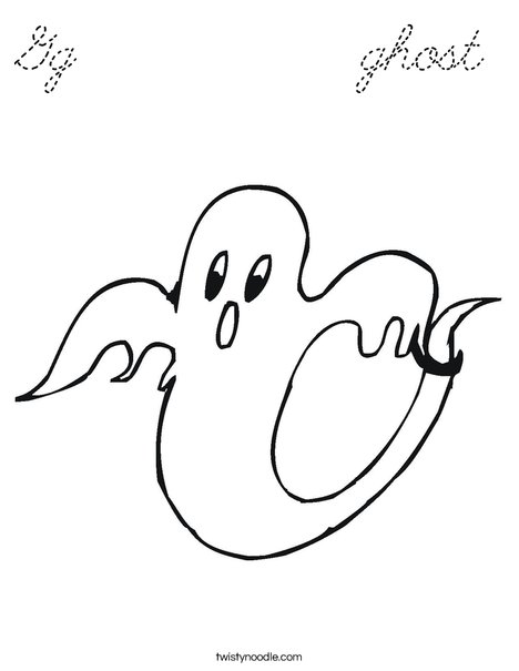 Ghost 2 Coloring Page