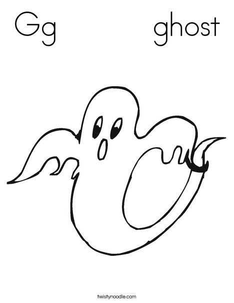 Ghost 2 Coloring Page