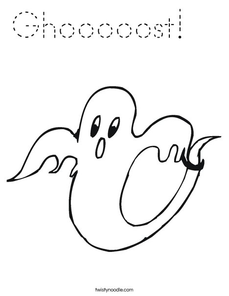 Ghost 2 Coloring Page