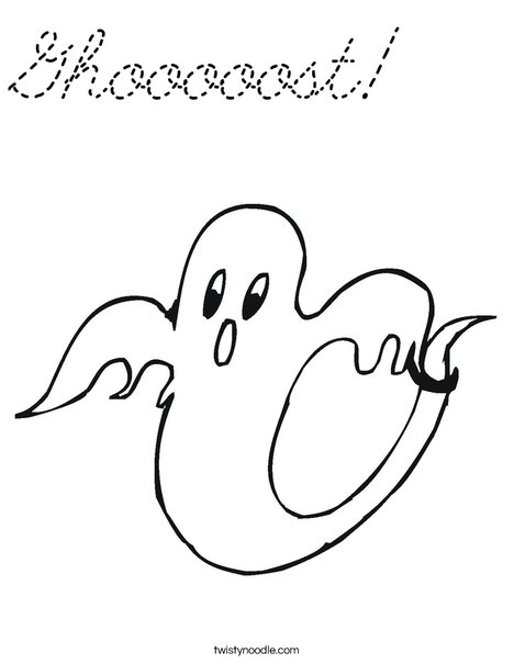 Ghost 2 Coloring Page