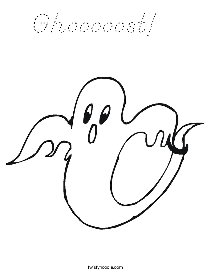 Ghooooost!   Coloring Page