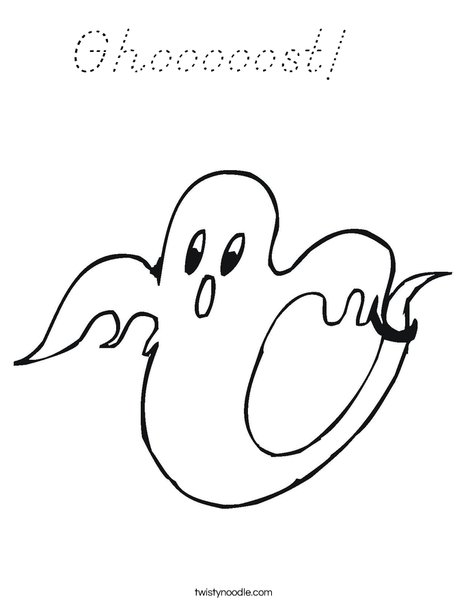 Ghost 2 Coloring Page