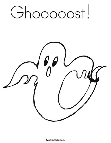 Ghost 2 Coloring Page