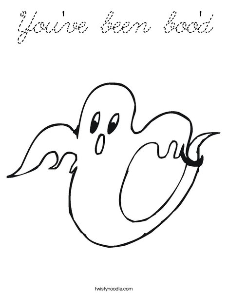 Ghost 2 Coloring Page