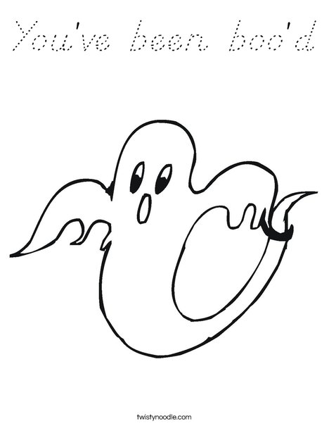 Ghost 2 Coloring Page