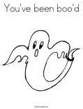 You've been boo'd Coloring Page