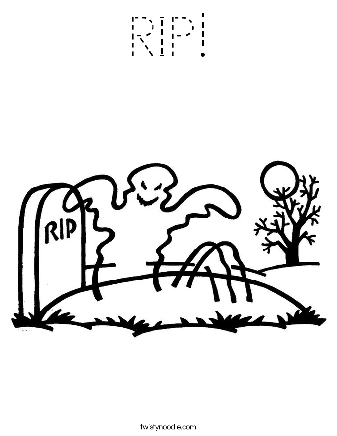 RIP! Coloring Page