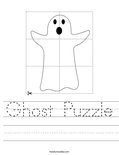 Ghost Puzzle Worksheet