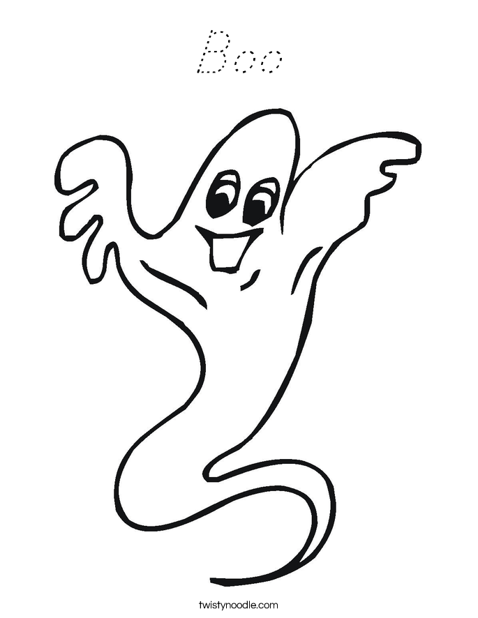 Boo Coloring Page