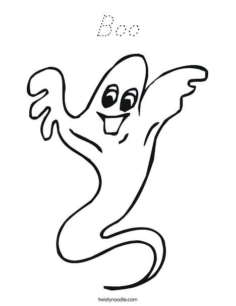 Ghost Coloring Page