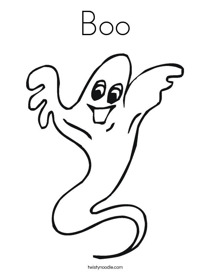 Boo Coloring Page