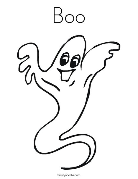 Ghost Coloring Page