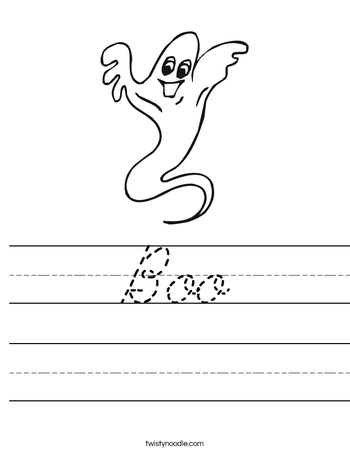 Boo Worksheet