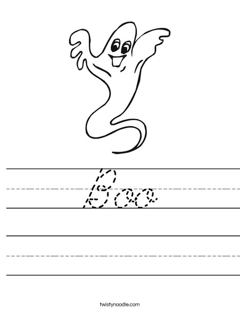 Ghost Worksheet