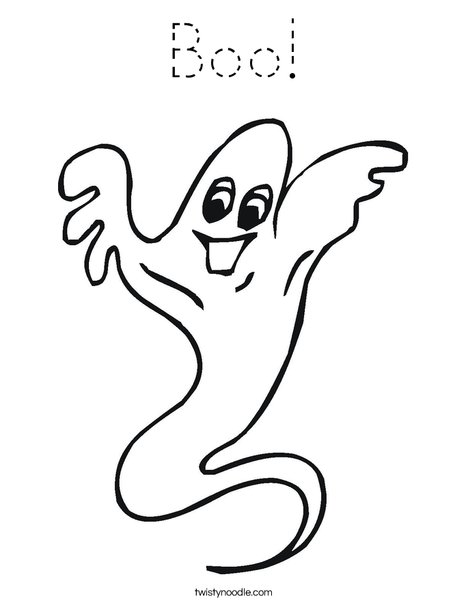 Ghost Coloring Page