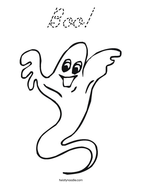 Ghost Coloring Page
