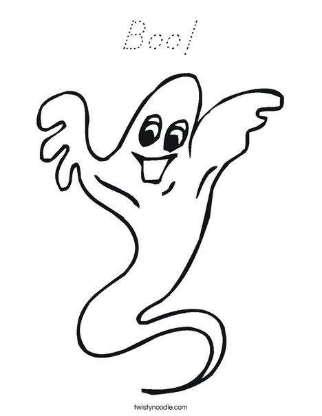 Ghost Coloring Page