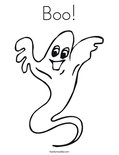 Boo! Coloring Page