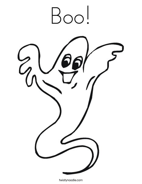 Ghost Coloring Page