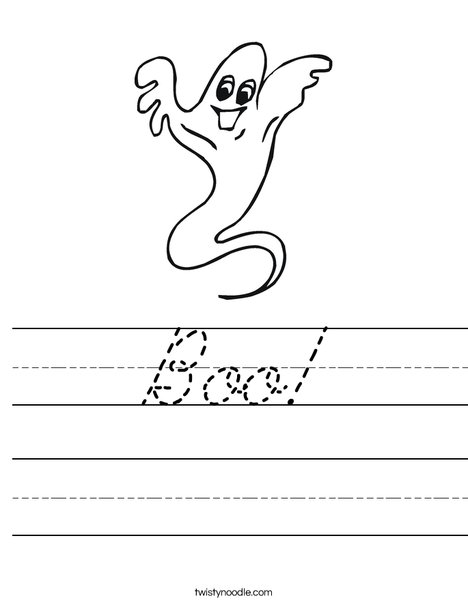 Ghost Worksheet