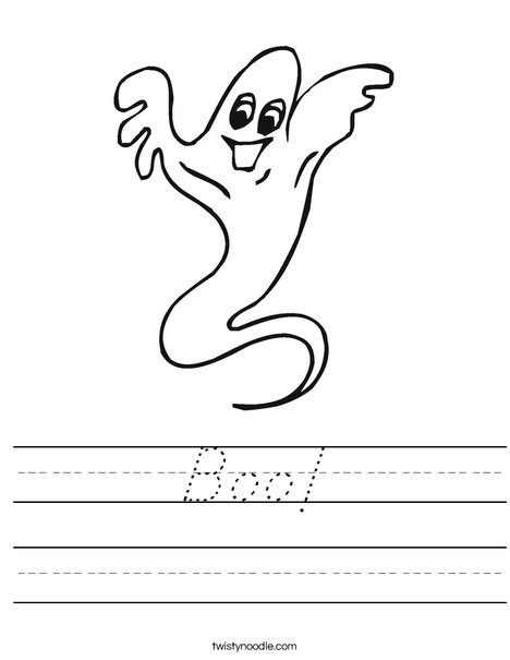 Ghost Worksheet