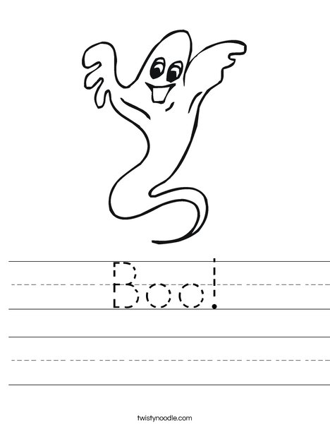Ghost Worksheet
