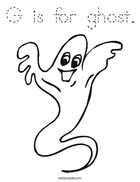 Ghost Coloring Page