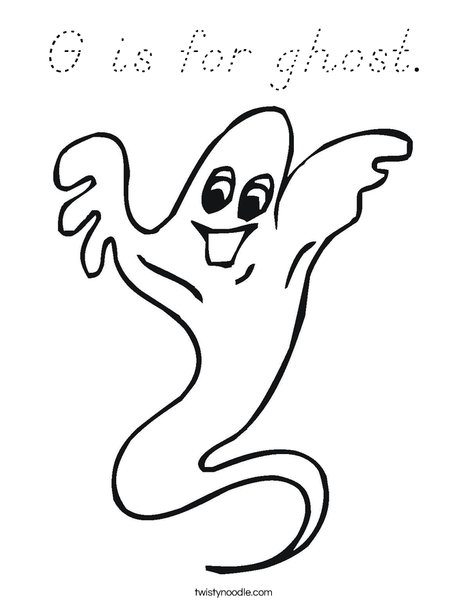 Ghost Coloring Page