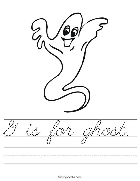 Ghost Worksheet