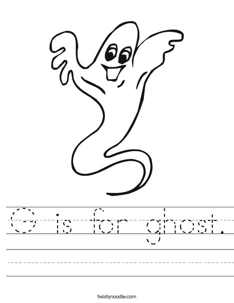 Ghost Worksheet