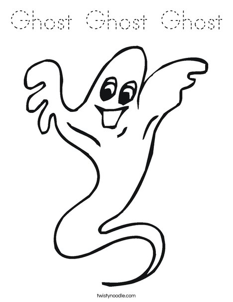 Ghost Coloring Page