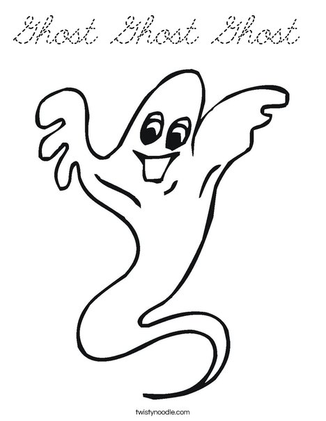 Ghost Coloring Page