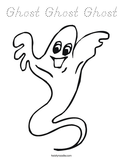 Ghost Coloring Page