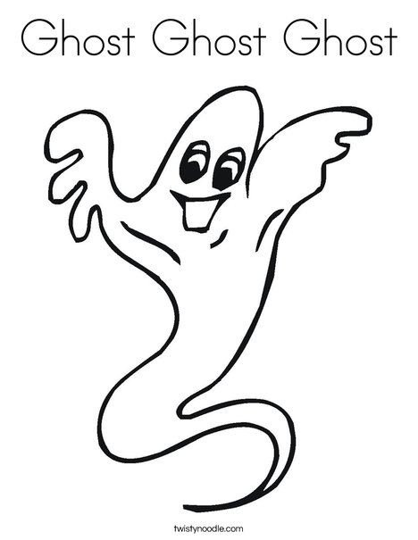 Ghost Coloring Page