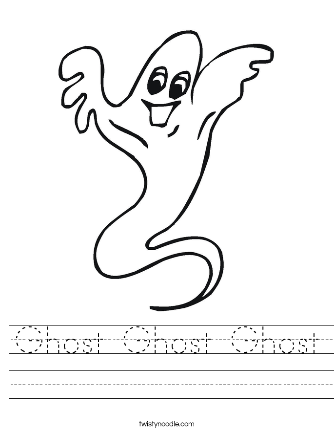 Ghost Ghost Ghost Worksheet