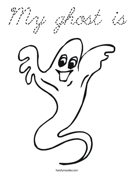 Ghost Coloring Page