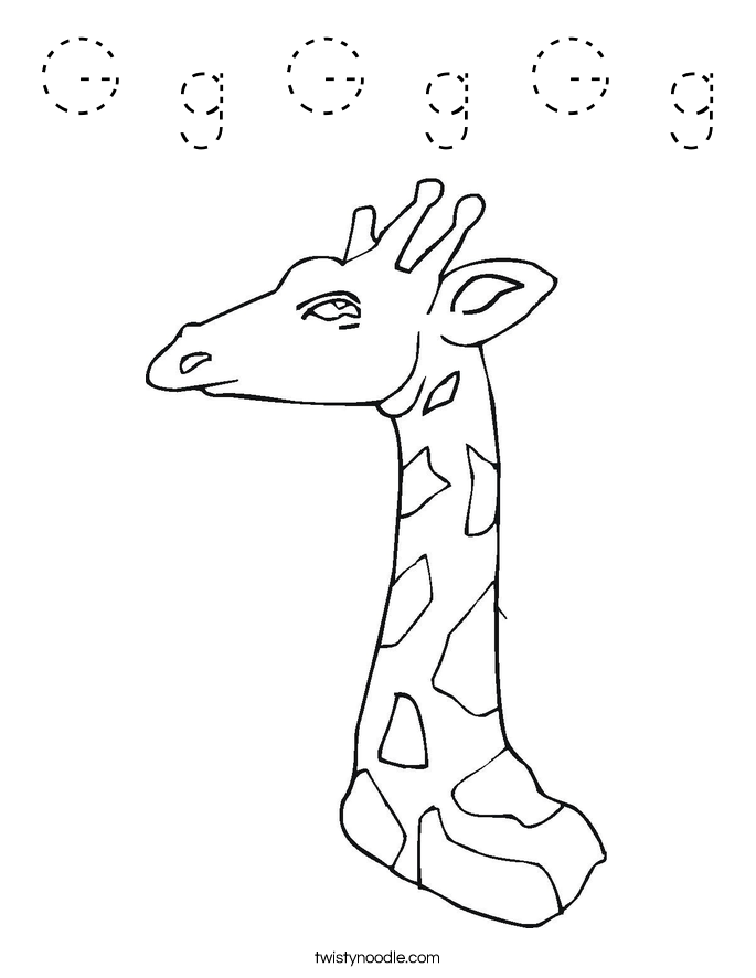 G g G g G g Coloring Page