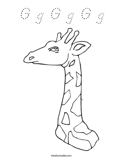 Giraffe Coloring Page
