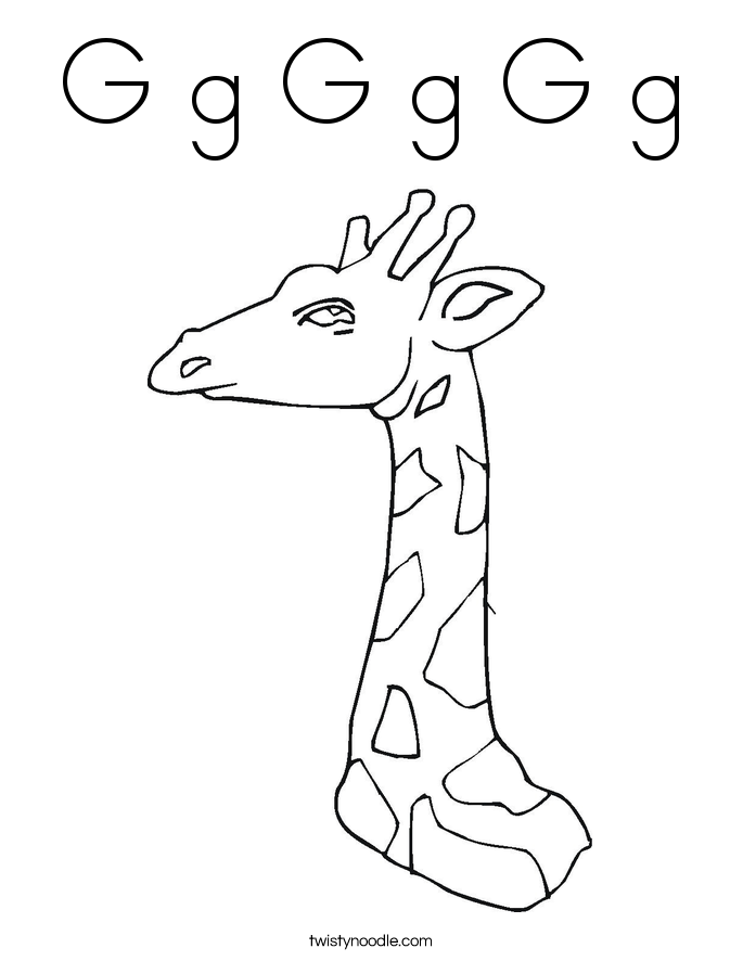 G g G g G g Coloring Page