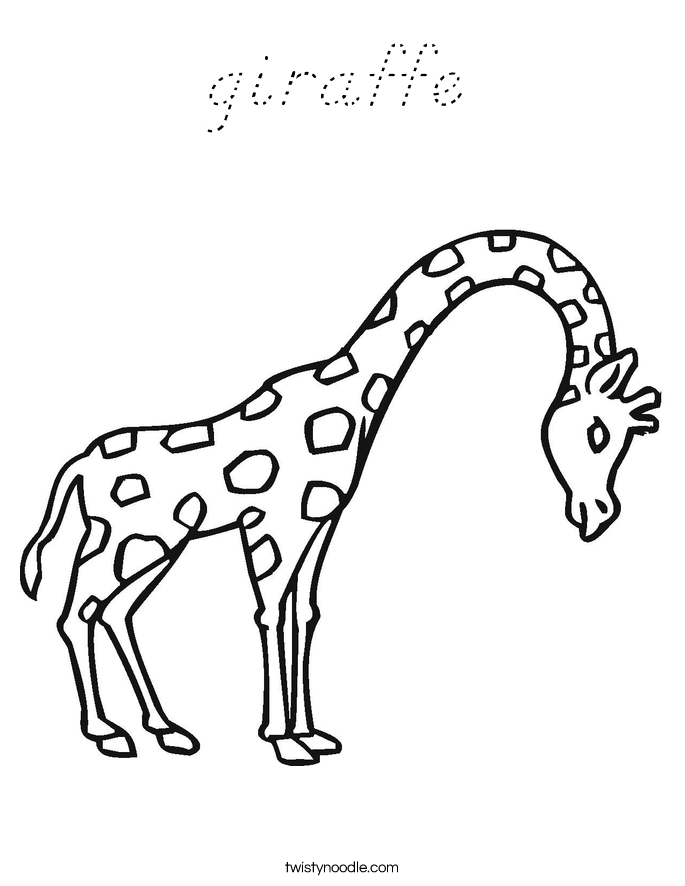 giraffe Coloring Page