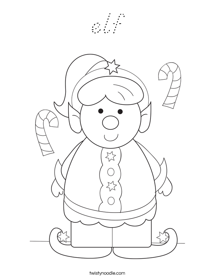 elf Coloring Page