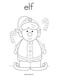 elf Coloring Page