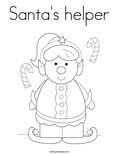 Santa's helper Coloring Page