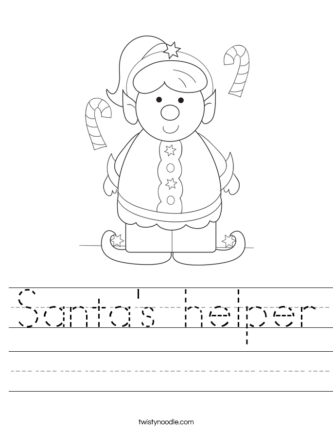 Santa's helper Worksheet